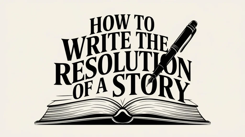 how to write the resolution of a story visual