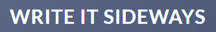 write it sideways logo