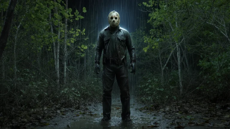 Jason Voorhees in the forest