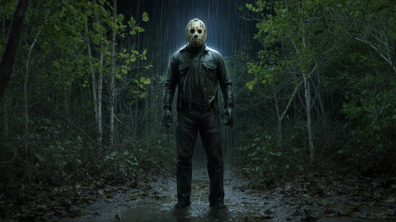 Jason Voorhees in the forest